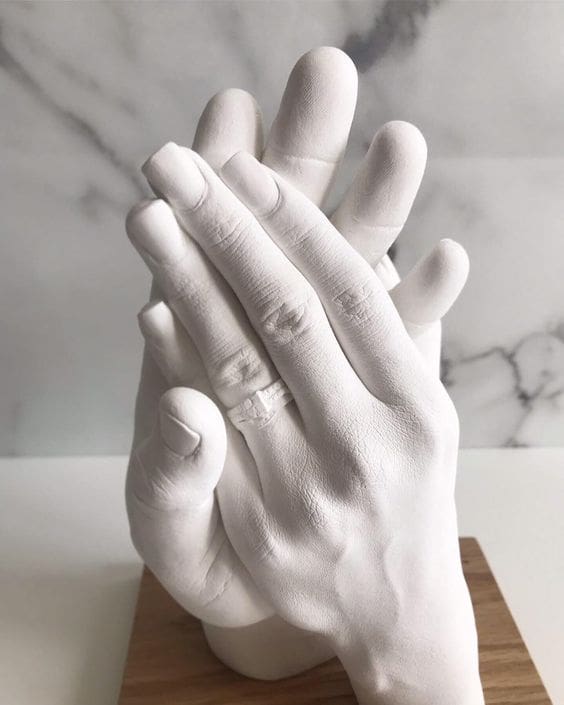 Handabdruck Skulptur Hochzeitsritual Handabdruck Skulptur Hochzeitsritual