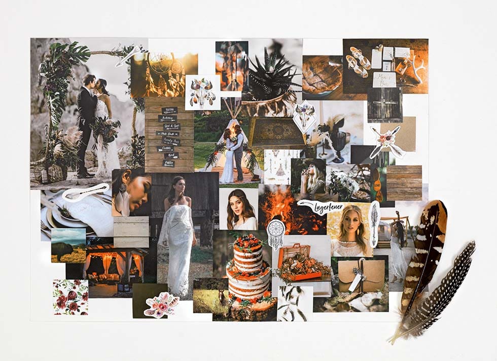 Moodboard Hochzeit Boho Moodboard Hochzeit Boho