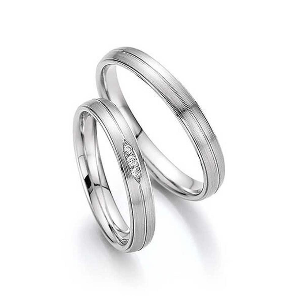 Ehering Platin romantisch
