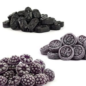 Schwarze Süßigkeiten