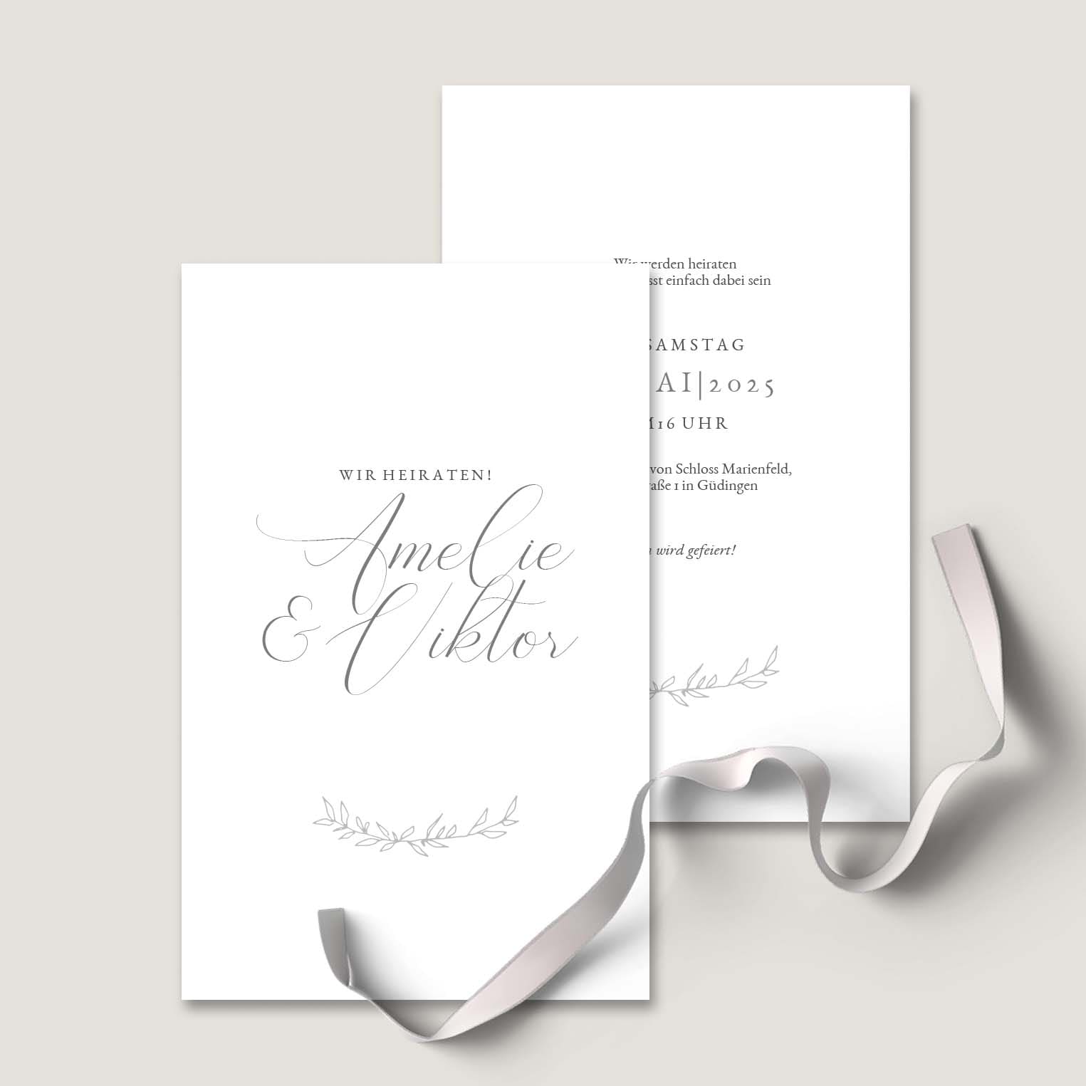 1_Hochzeitseinladung-Elegant-Calligraphie Einladung Hochzeit