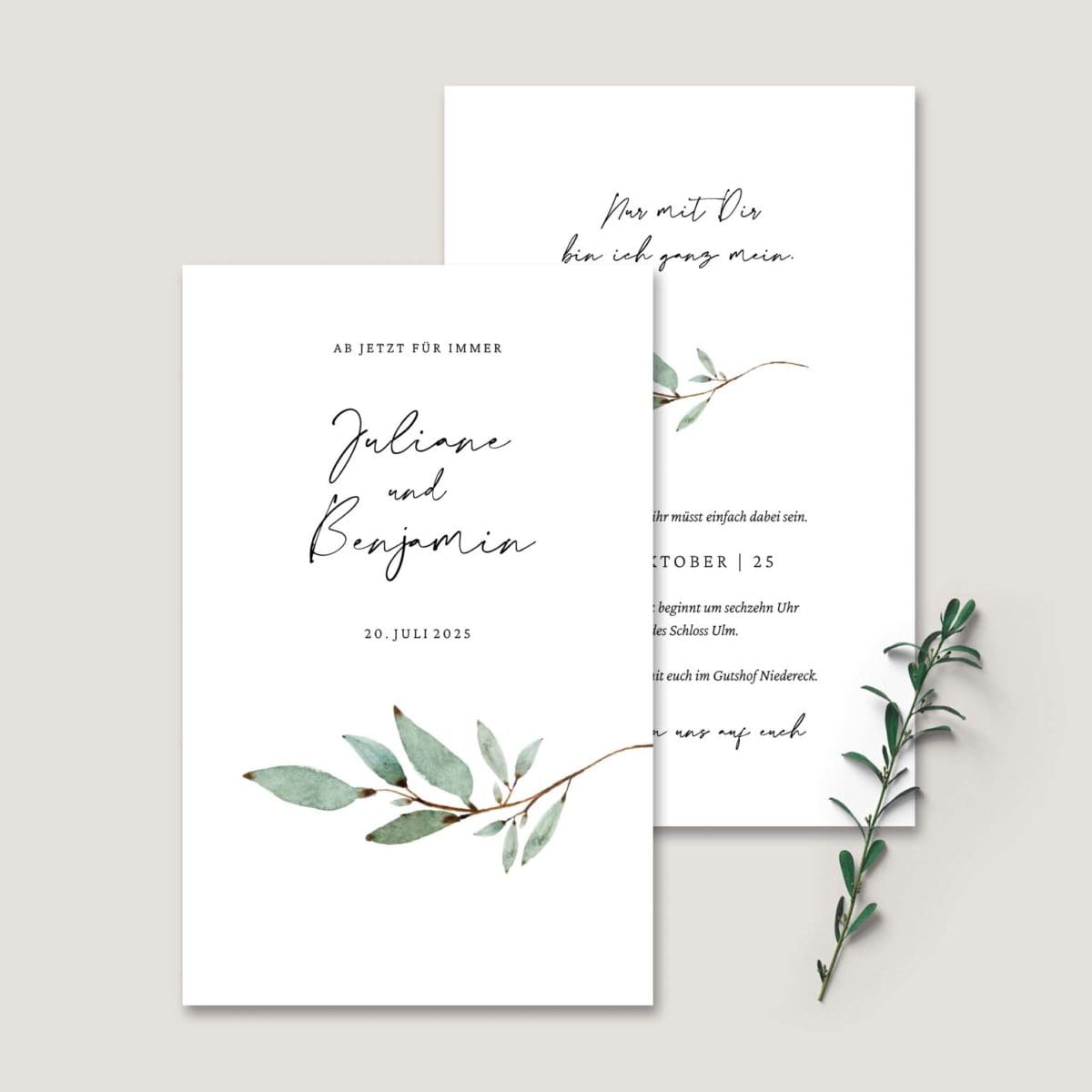 1_Hochzeitseinladung-Zweig Einladung Hochzeit Zweig