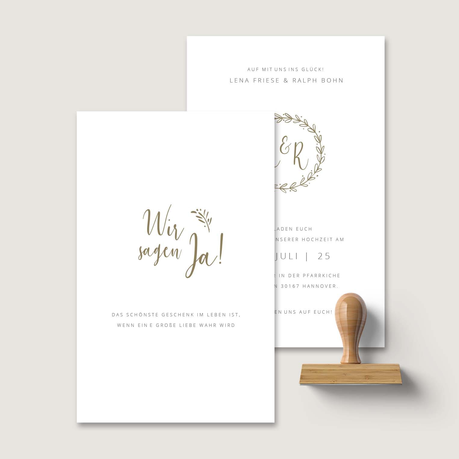 Hochzeitseinladung Stempel Hochzeitseinladung Stempel