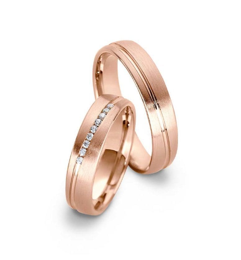 Eheringe zeitlos Rosegold