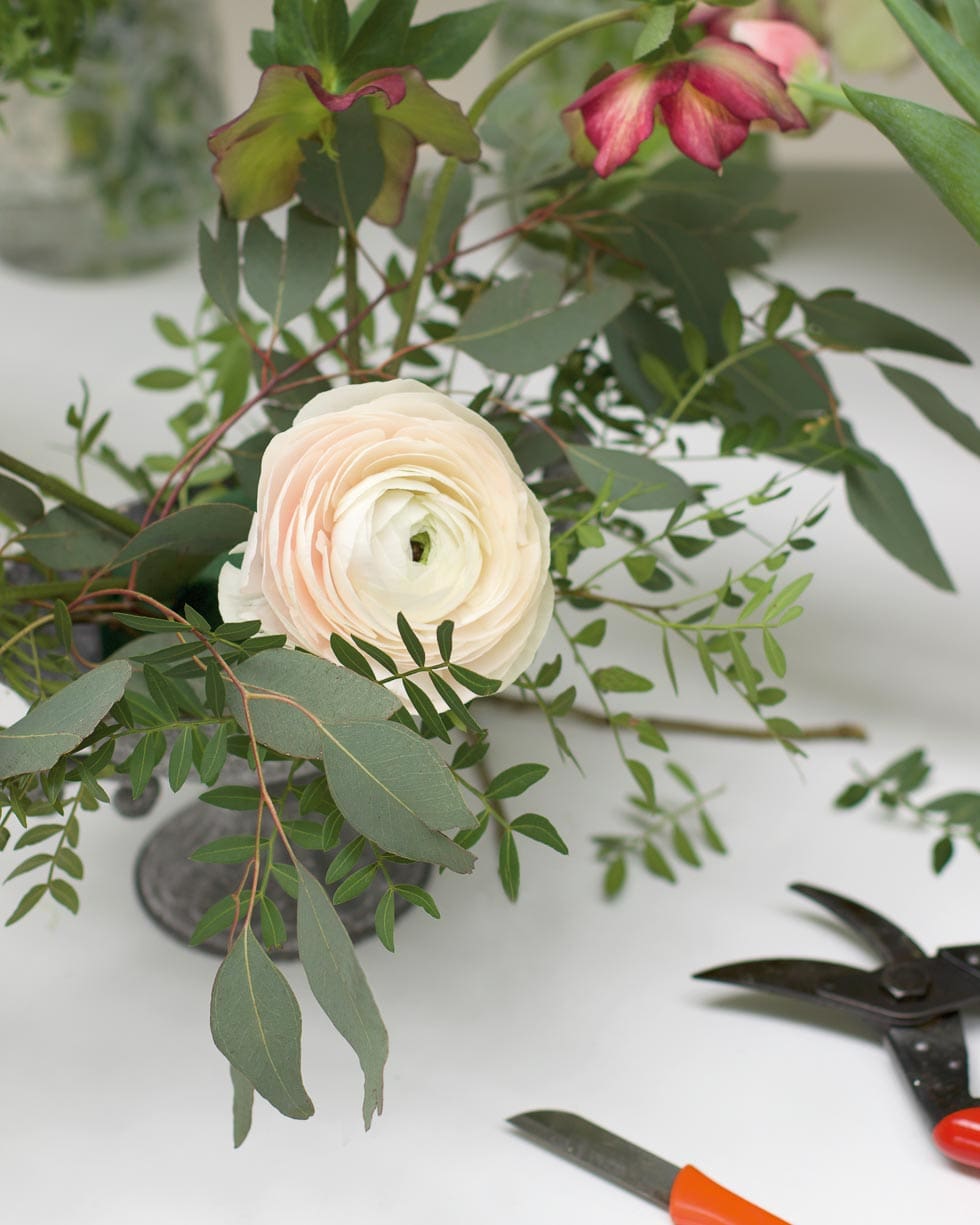 Tischdeko Blumengesteck selber machen