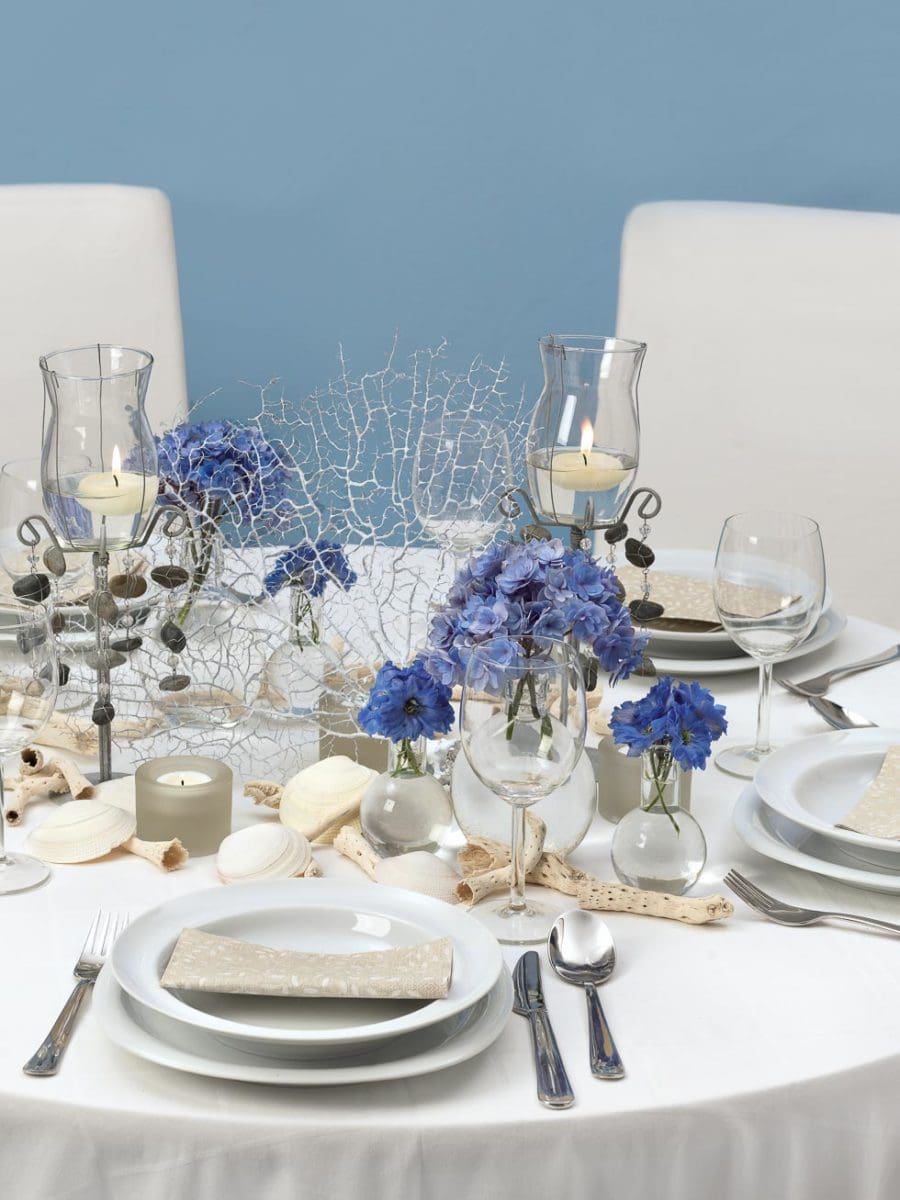 Tischdeko Hochzeit blau Tischdeko Hochzeit blau
