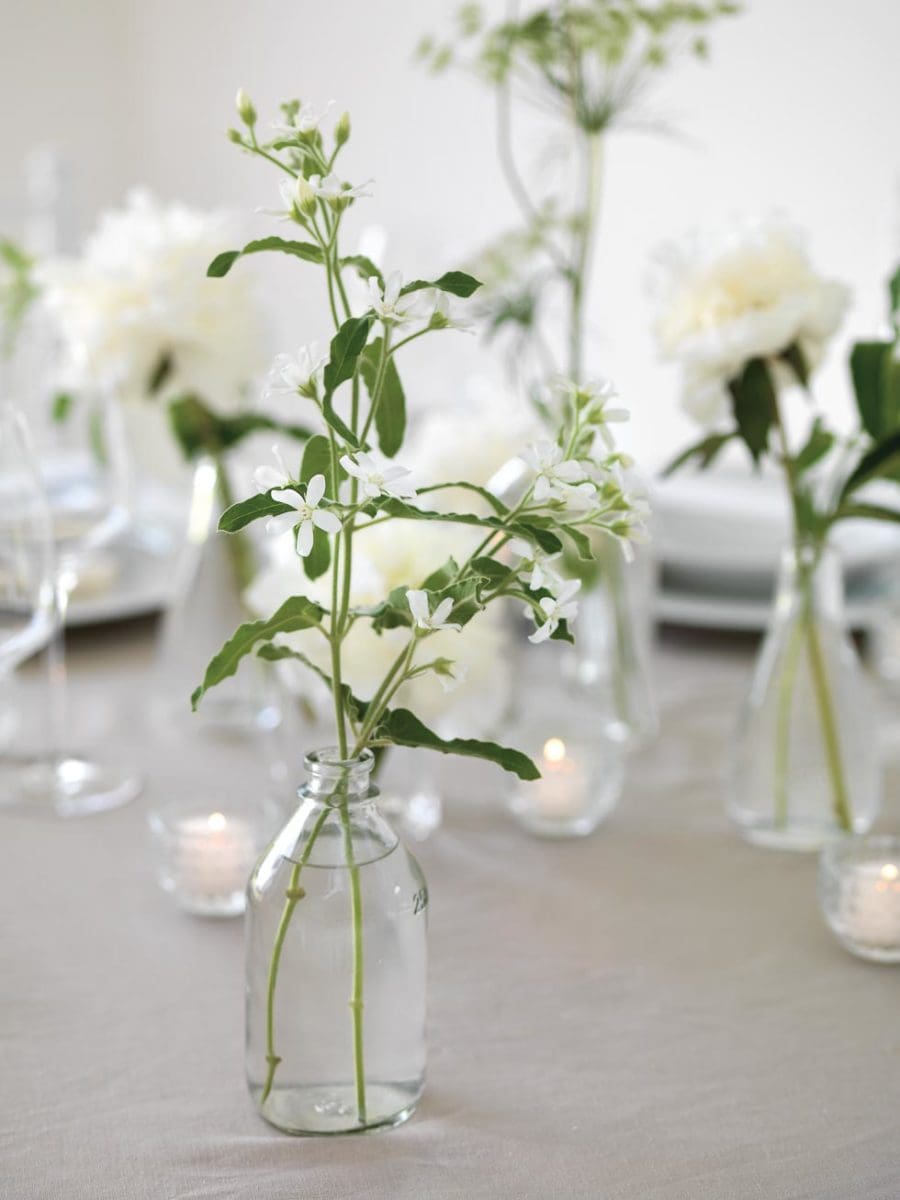 Tischdeko Hochzeit elegant