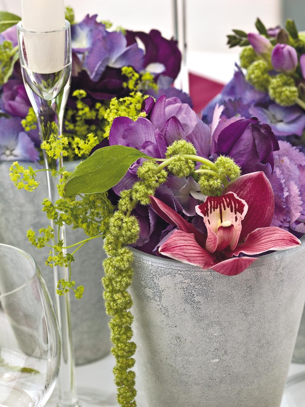 Tischdeko Hochzeit Blüten
