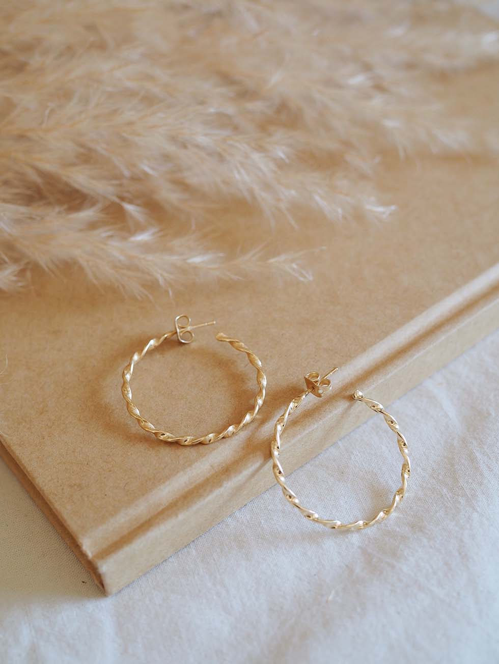 braut-ohrringe-creolen-gold Ohrringe Hochzeit Creolen