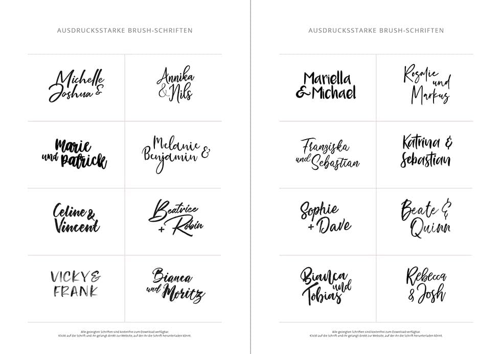 Ausdrucksstarke-Brush-Hochzeitsschriften_2 Freefonts Brush-Schriften