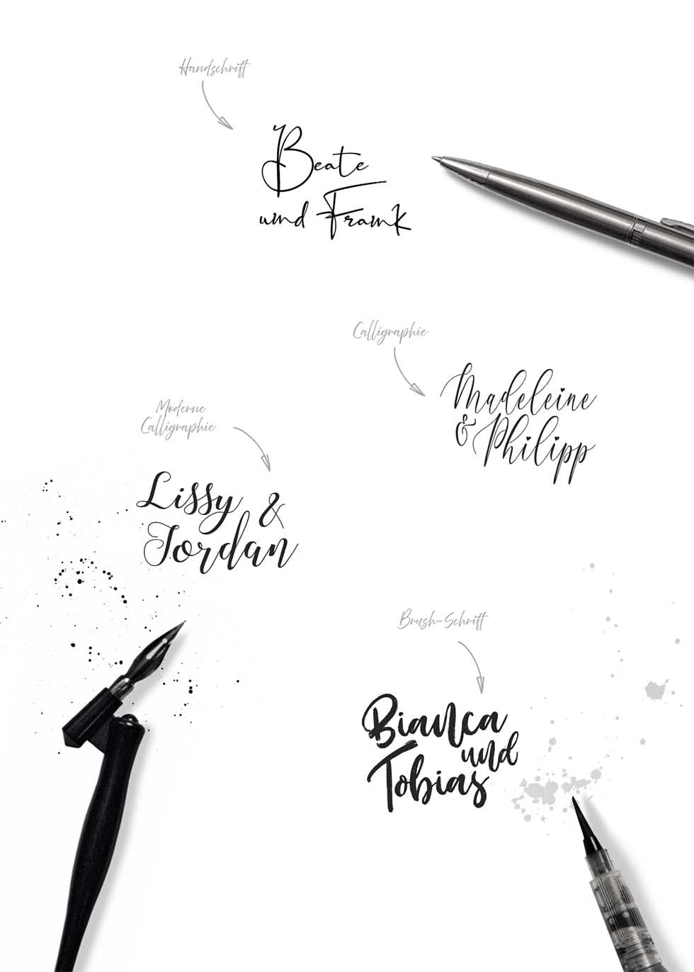 Schriften Hochzeit Schriften Hochzeit