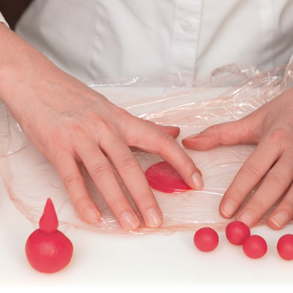 Marzipan Rose modellieren Marzipan Rose modellieren