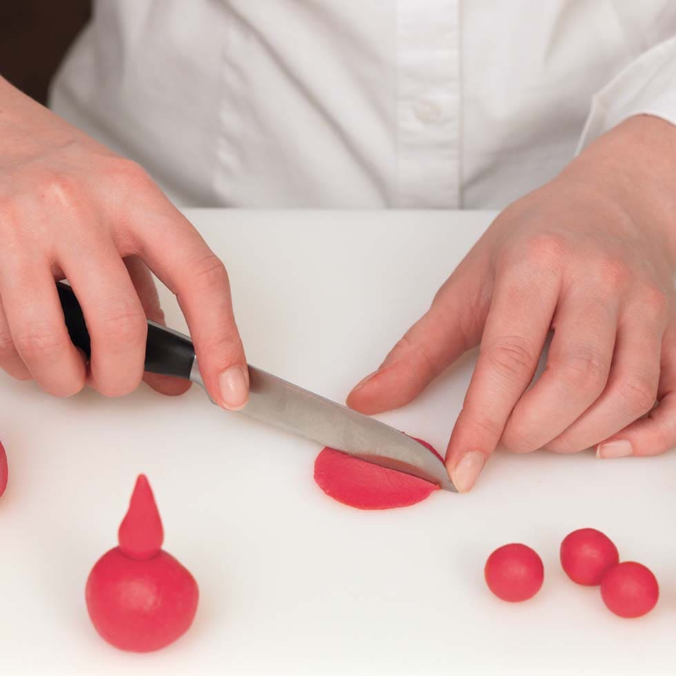 Marzipan Rose modellieren Marzipan Rose modellieren