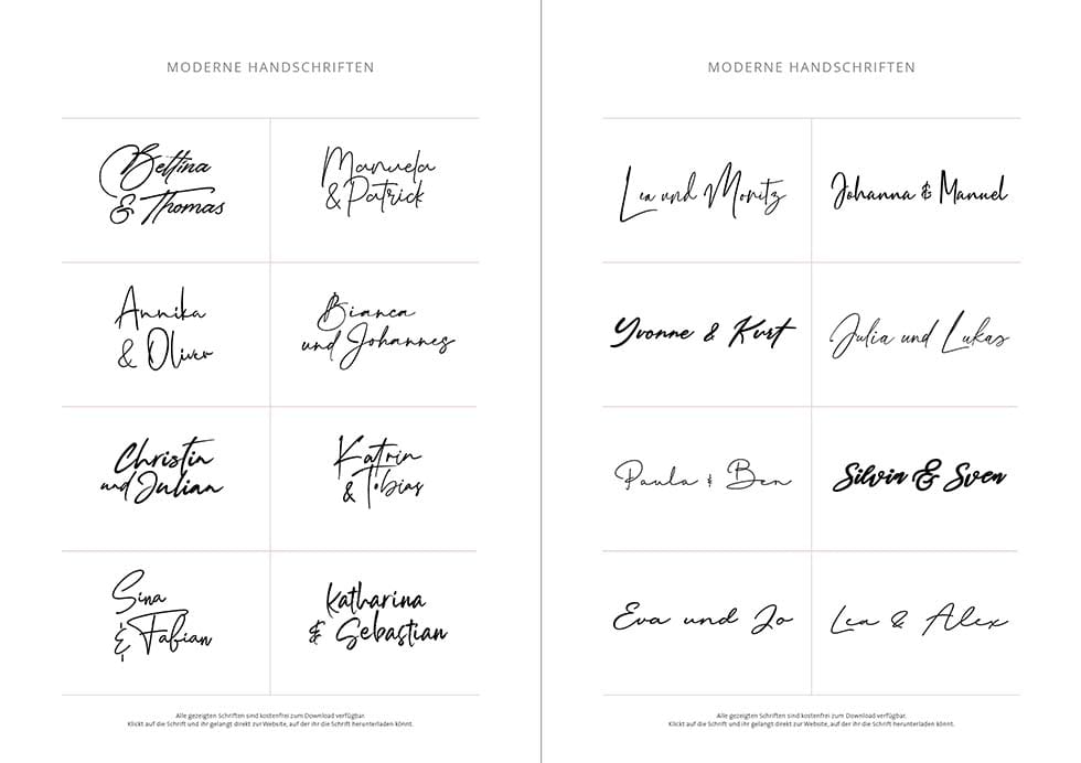 Moderne-Handschriften-Hochzeit_2 Freefonts Handschriften