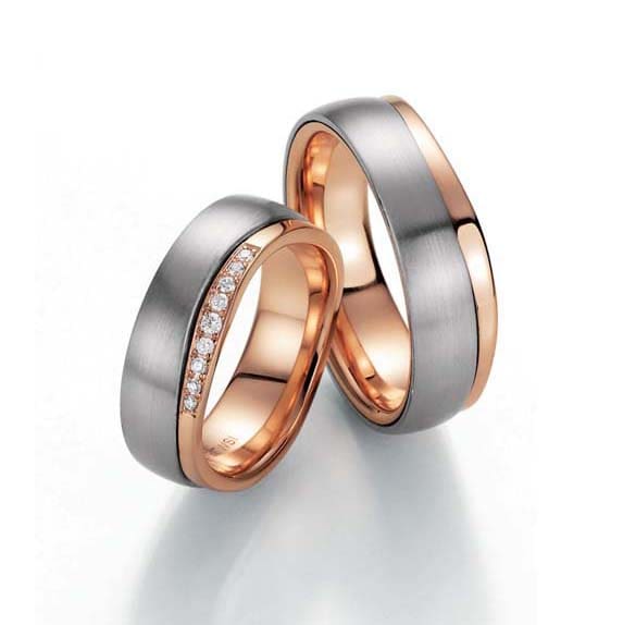 Dicke Eheringe Bicolor
