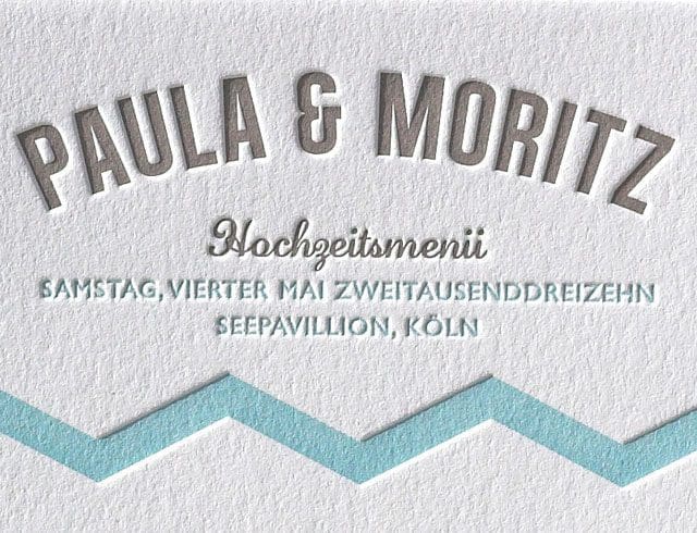 impressiona-letterpress2 Letterpress Karte Hochzeit