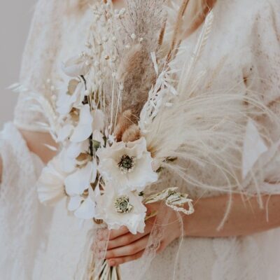 Brautstrauß mit Orchideen Boho