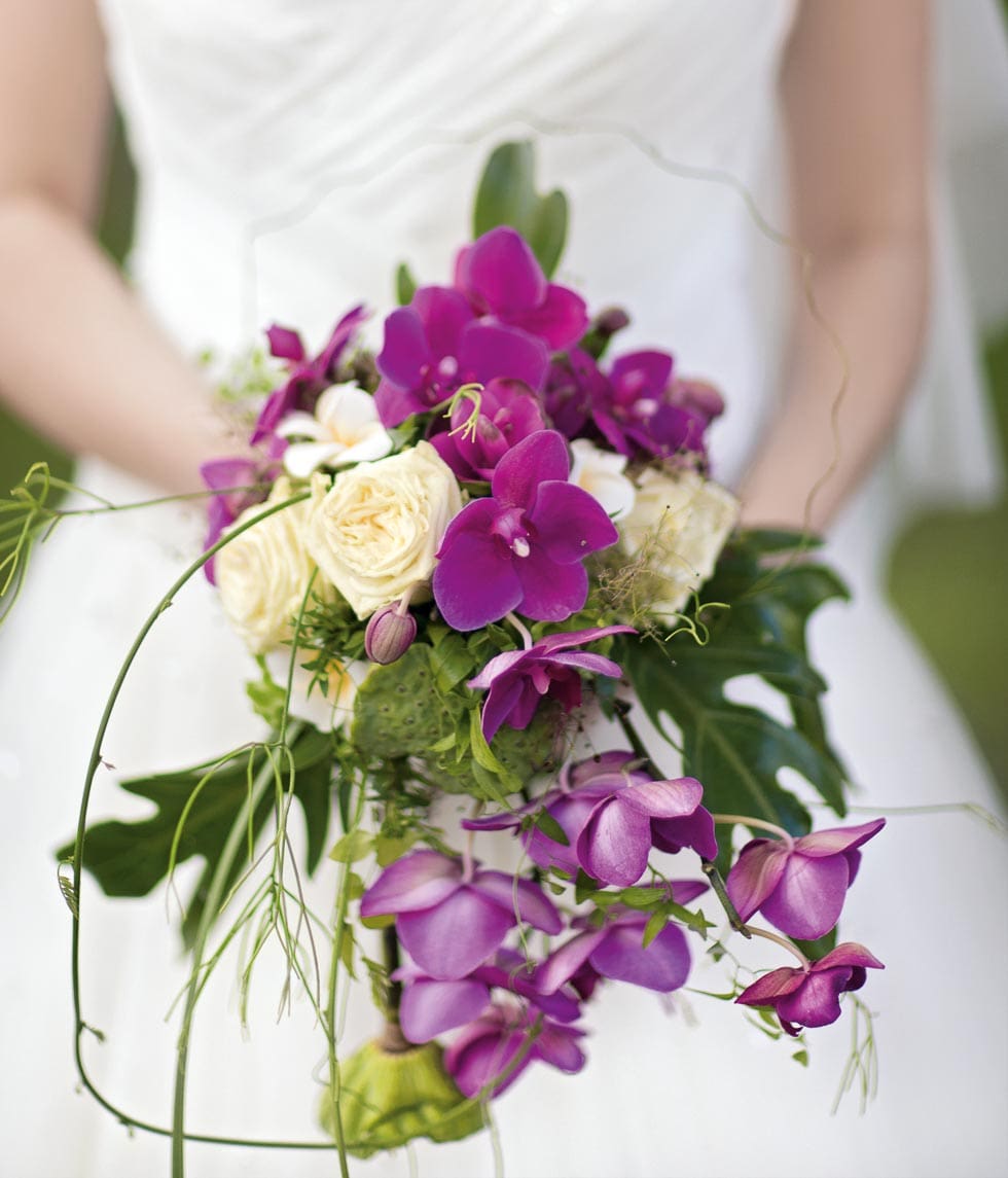 Brautstrauß Lila Orchideen Brautstrauß Lila Orchideen