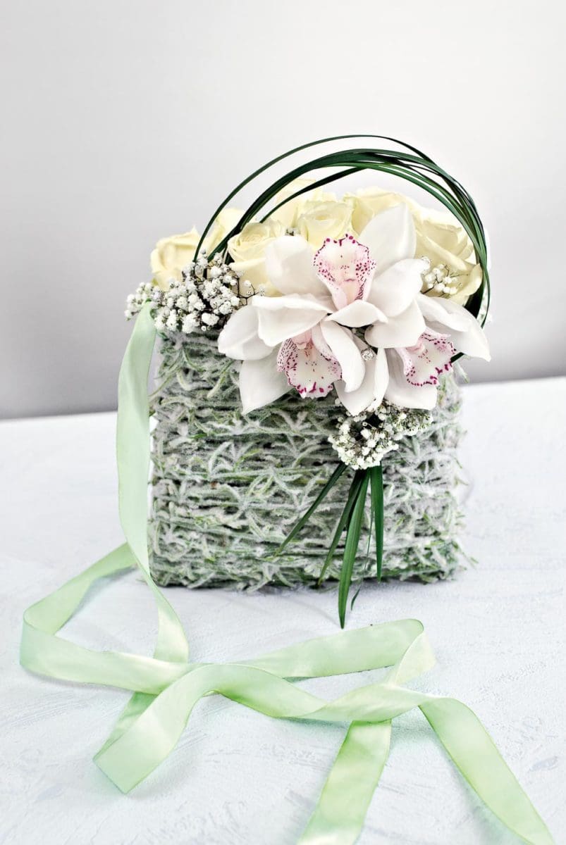 Brautstrauß Tasche mit Orchideen Brautstrauß Tasche Orchideen