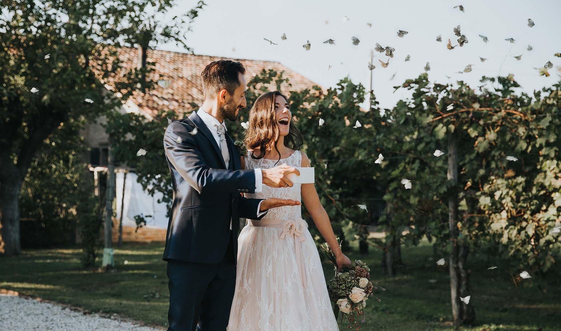 Schmetterlinge-Hochzeit-4 Zauberhafte Schmetterlinge zum Fliegenlassen für die Hochzeit