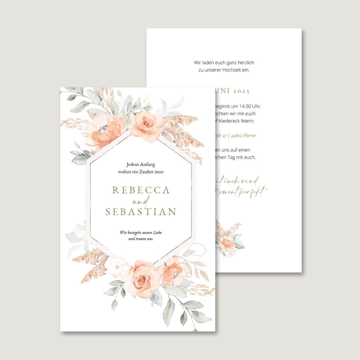 Hochzeitseinladung Western Hochzeit Hochzeitseinladung Western Hochzeit