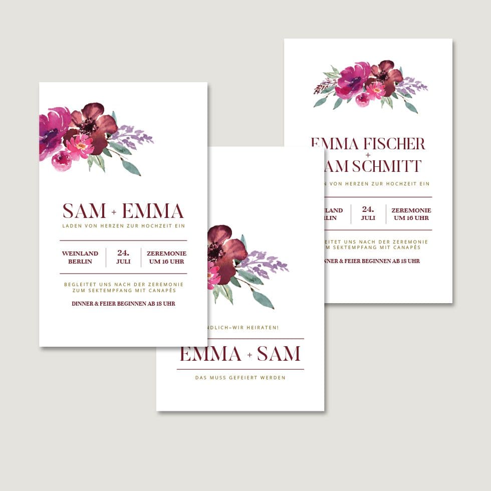Hochzeitseinladungskarten Boho Hochzeitseinladungskarten Boho