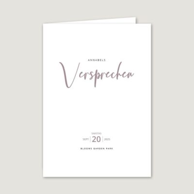 Eheversprechen Heft Vorlage personalisierbar