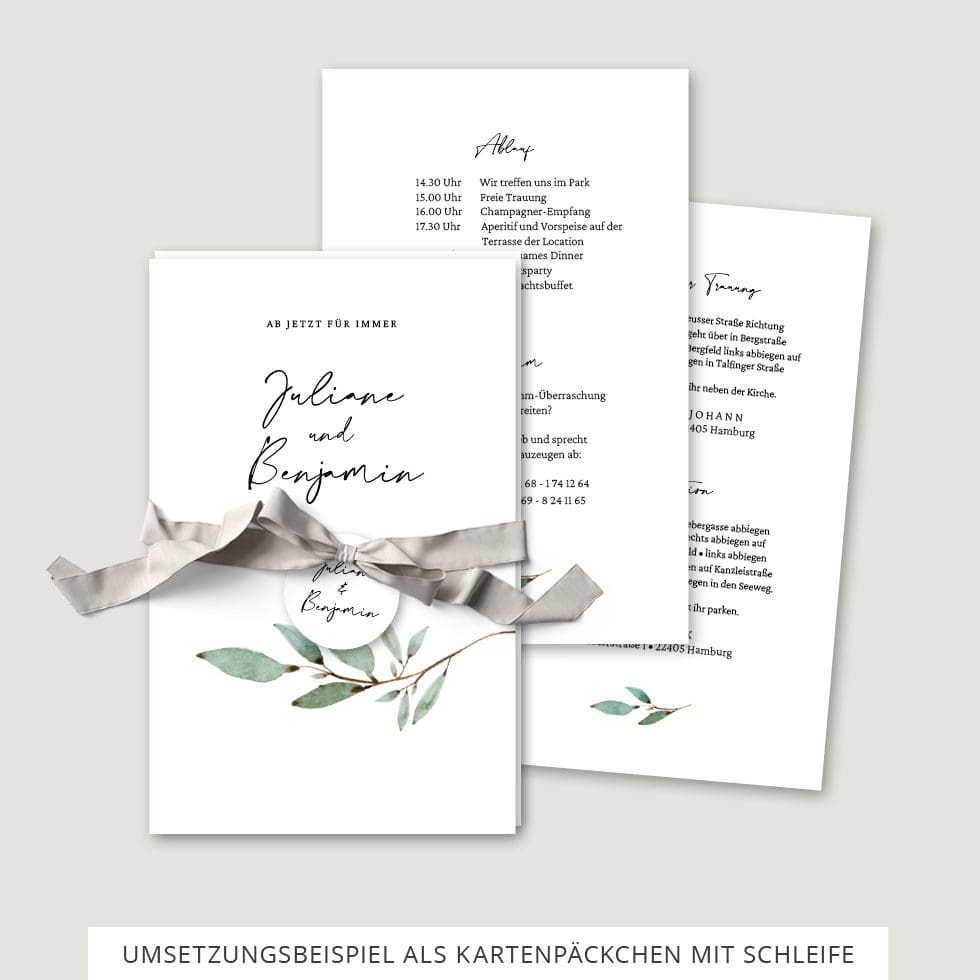 Hochzeitskarten-Branch9 Hochzeitseinladung Vorlage Kartenpäckchen