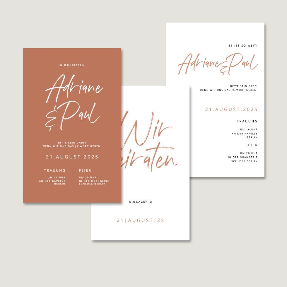 Hochzeitskarten-Burnt-Orange4 Hochzeitseinladung Karte Vorlage