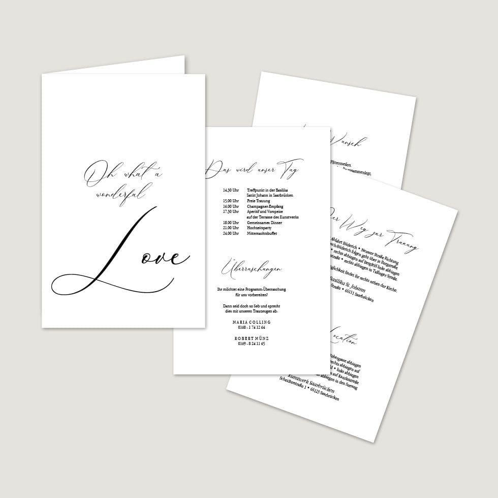 Hochzeitskarten-Calligraphie13 Klappkarte Hochzeitseinladung Vorlage