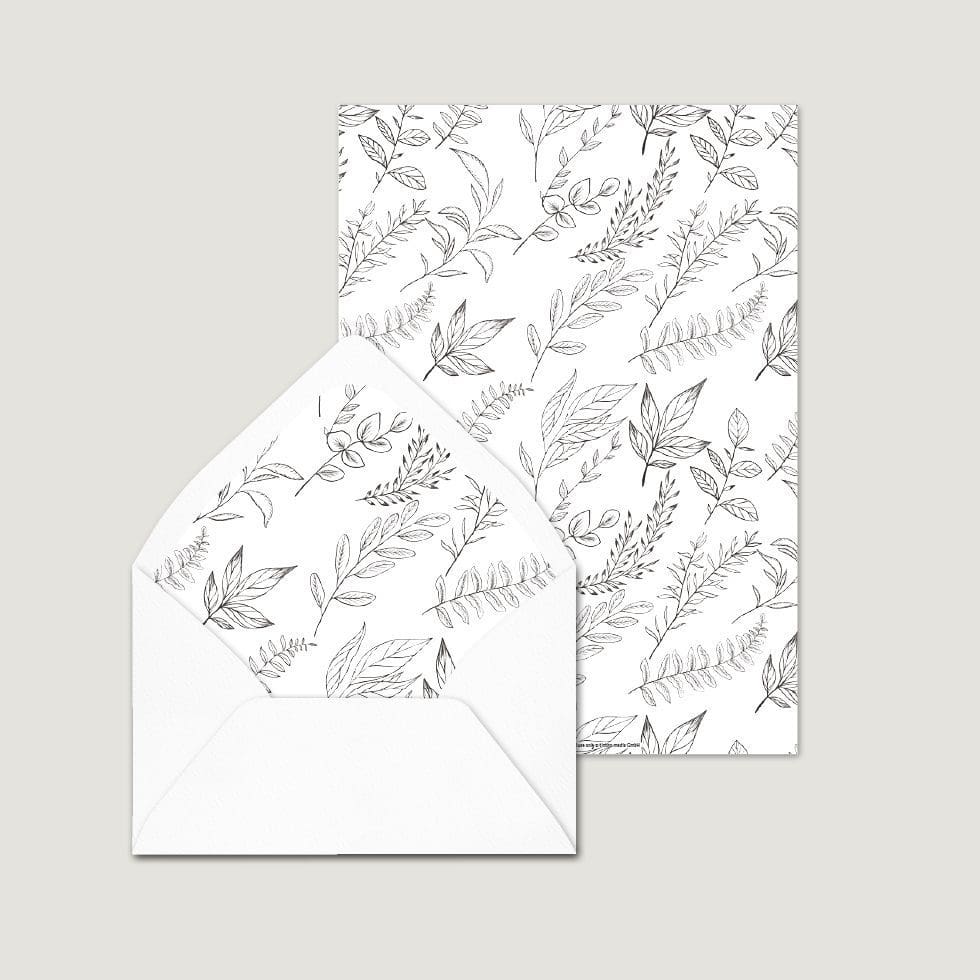 Hochzeitskarten-Calligraphie15 Inlay Briefumschlag Vorlage