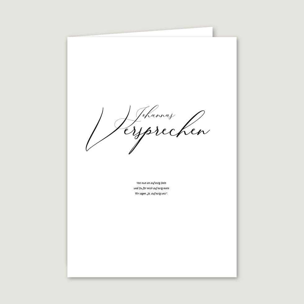 Hochzeitskarten-Calligraphie21 Eheversprechen Heft Vorlage personalisierbar
