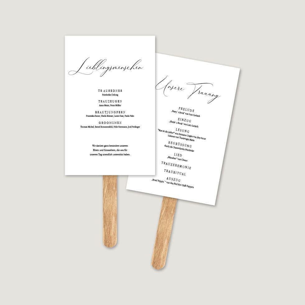 Hochzeitskarten-Calligraphie23 Hochzeitsfächer Vorlage personaliserbar
