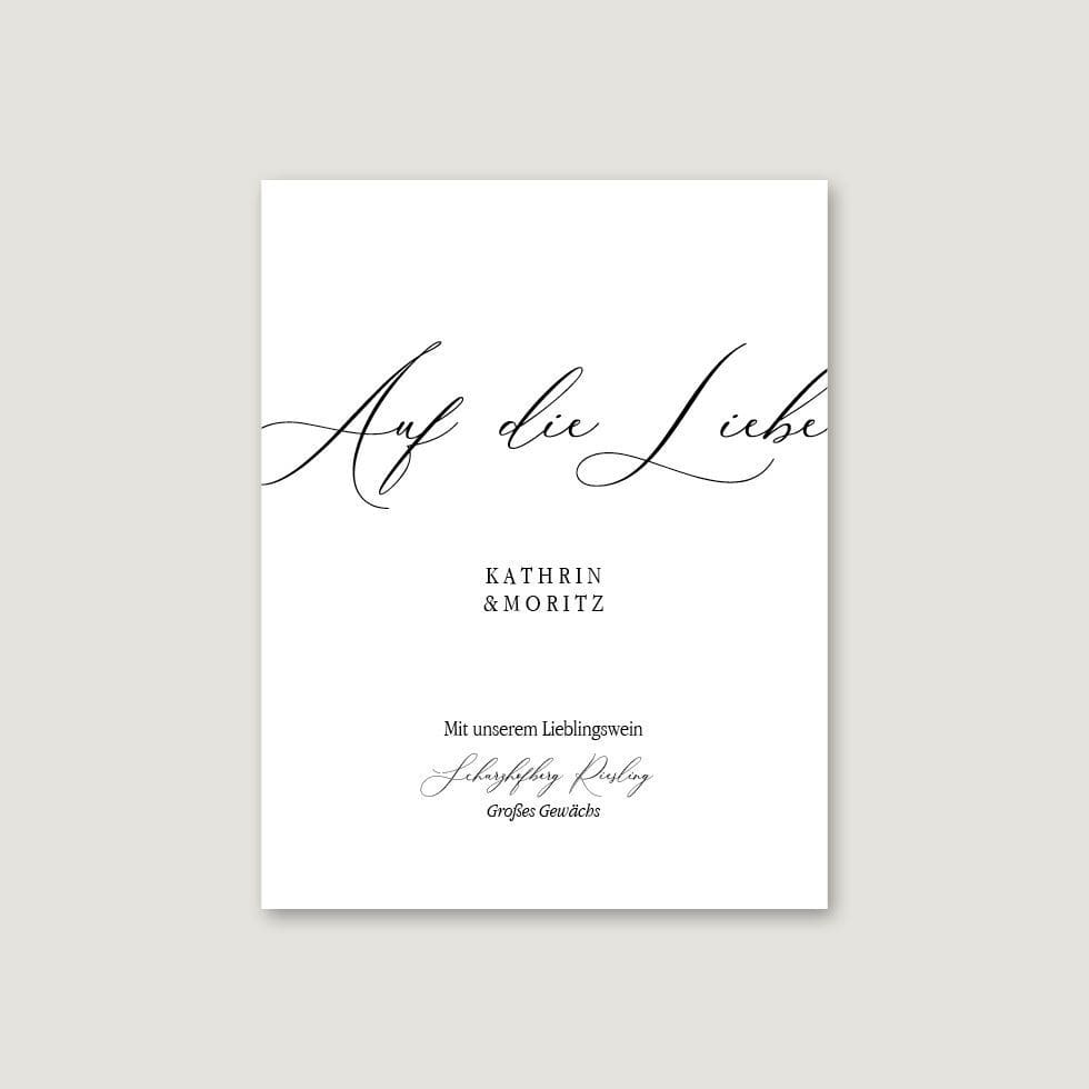Hochzeitskarten-Calligraphie28 Flaschenetiketten Hochzeit Vorlage personalisierbar