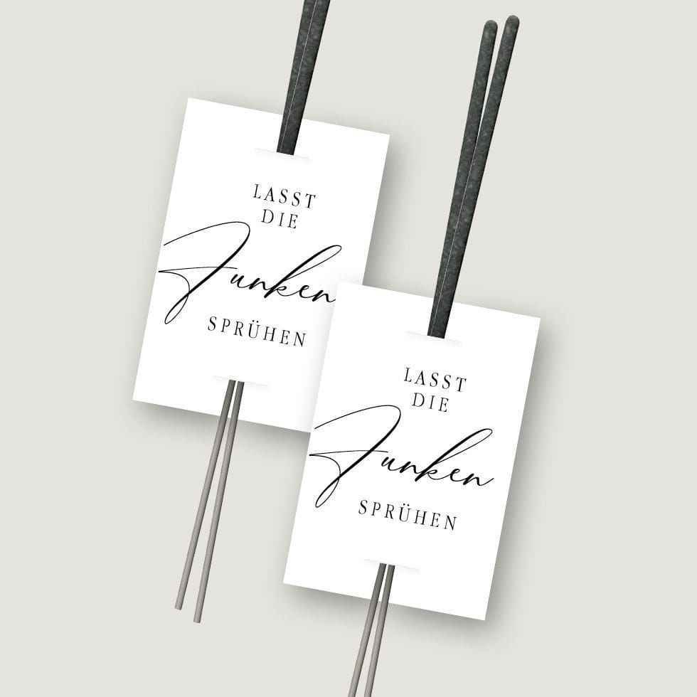 Hochzeitskarten-Calligraphie29 Wunderkerzen Vorlage Anhänger personalisierbar