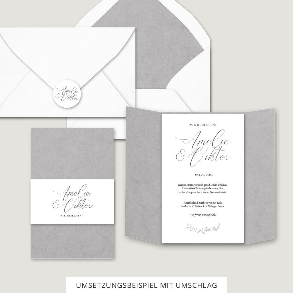 Hochzeitskarten-Elegant-Branch10 Hochzeitseinladung mit Umschlag