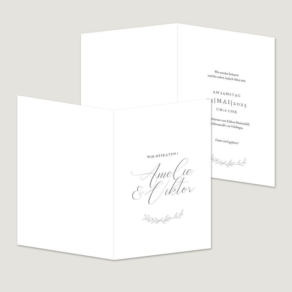 Hochzeitskarten-Elegant-Branch12 Klappkarte Hochzeitseinladung Vorlage