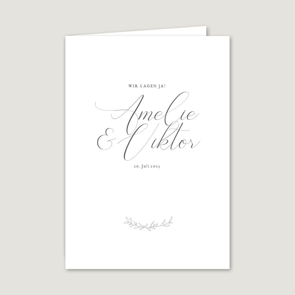 Hochzeitskarten-Elegant-Branch19 Kirchenheft Umschlag Vorlage personalisierbar