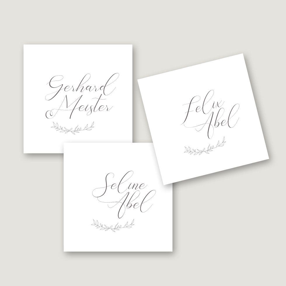 Hochzeitskarten-Elegant-Branch32 Personalisierbare Namenskarte Vorlage