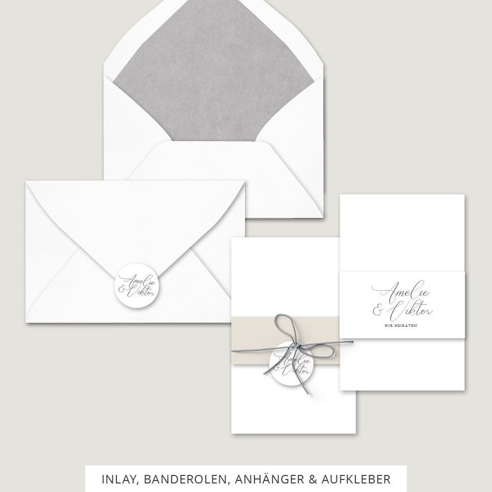 Hochzeitskarten-Elegant-Branch7 Banderolen Anhänger Hochzeitseinladung