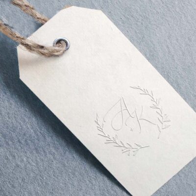 Prägezange Hochzeit Logo