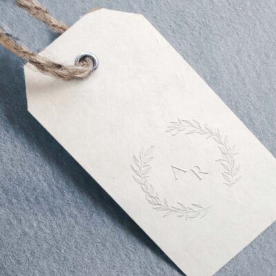Prägezange Hochzeit Logo
