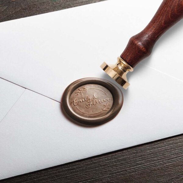 Siegelstempel Blätter Handschrift