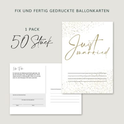 Luftballonkarten Hochzeit