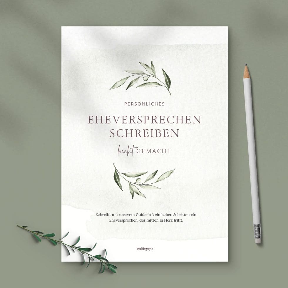 Eheversprechen schreiben Anleitung
