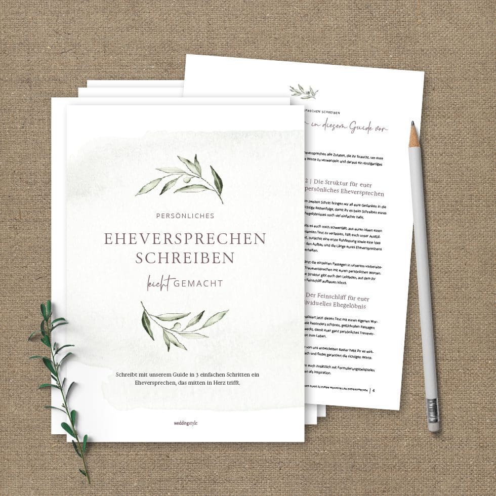 Ehegelübde schreiben Anleitung