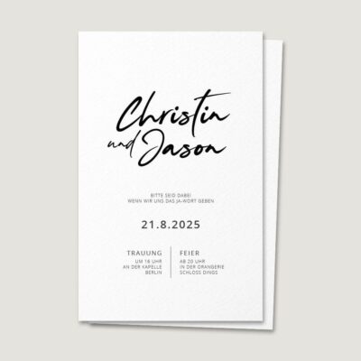 Einladung Brush Lettering Vorlage