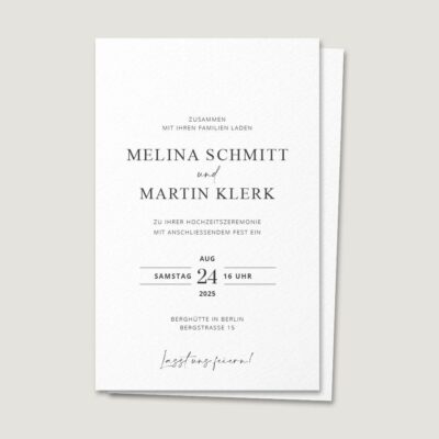 Klassische Einladung Vorlage Word