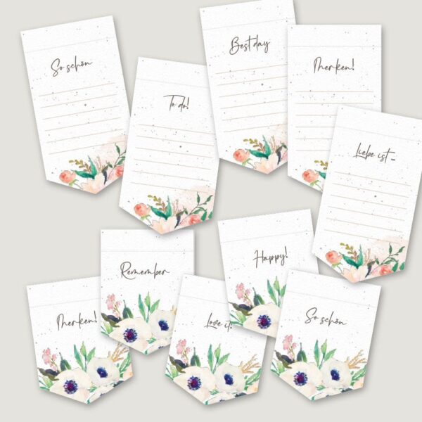 DIY Sticker-Set für Planer & Kalender “Flowers” – Bild 9