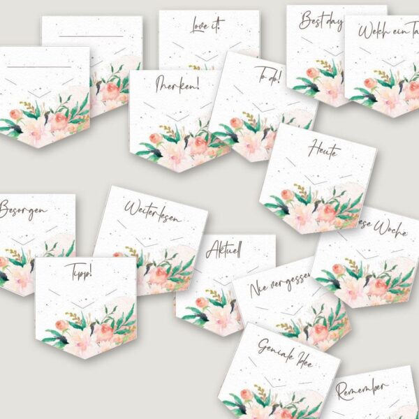 DIY Sticker-Set für Planer & Kalender “Flowers” – Bild 7